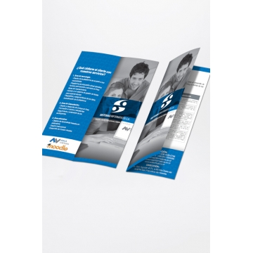 Brochures doble carta (11"x17" abierto) (Papel Couche 100)